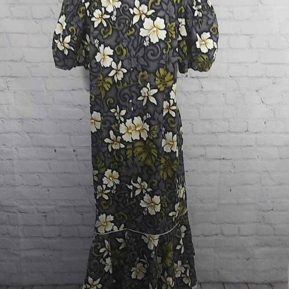 Hilo Hattie Maxi MuuMuu Hawaiian Dress Sz 14 - Picture 5 of 7